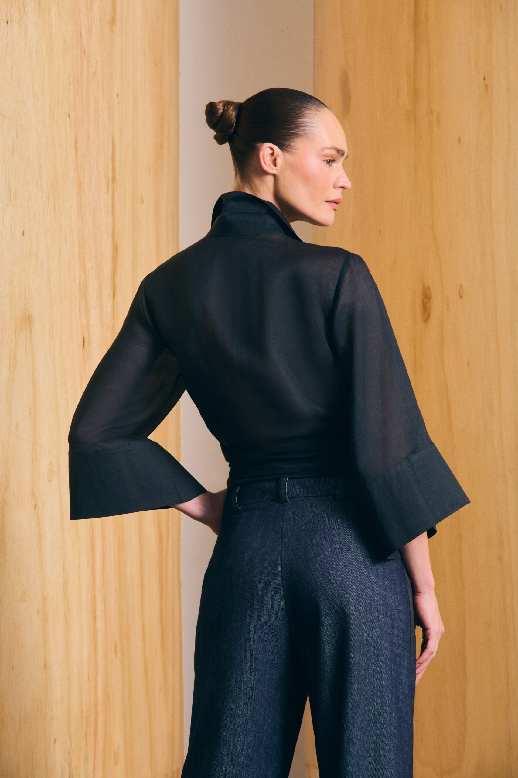 Blusa Isa II Organza de Linho